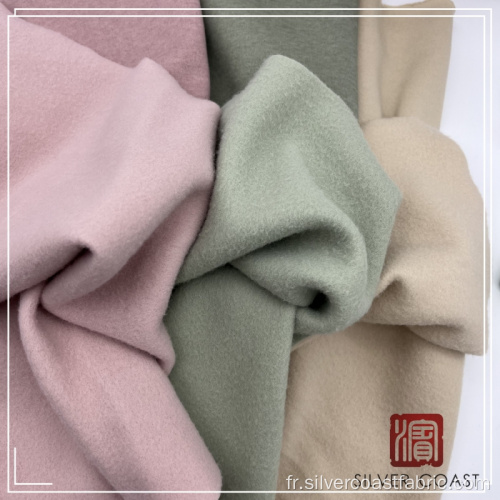 Polyester Cotton Fleece P / D Tissu brossé